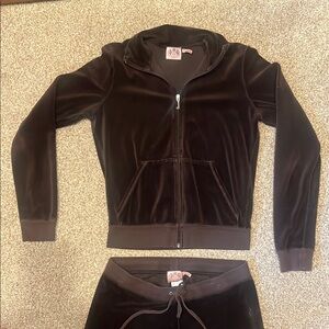 Juicy Couture Brown Velour Tracksuit